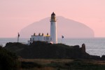 Ayrshire Carrick Turnberry Lighthouse and Ailsa Craig sunset