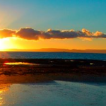 Ayr Beach Sunset